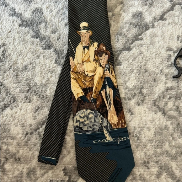 3 Norman Rockwell Ties 1990s - Picture 14 of 14